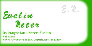 evelin meter business card